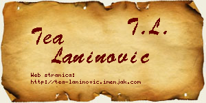 Tea Laninović vizit kartica